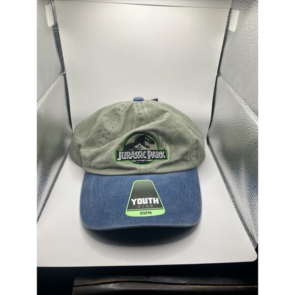 Jurassic Park Youth Hat Iconic Dinosaur Logo, Adjustable, Perfect Gift For Fans - Picture 1 of 4